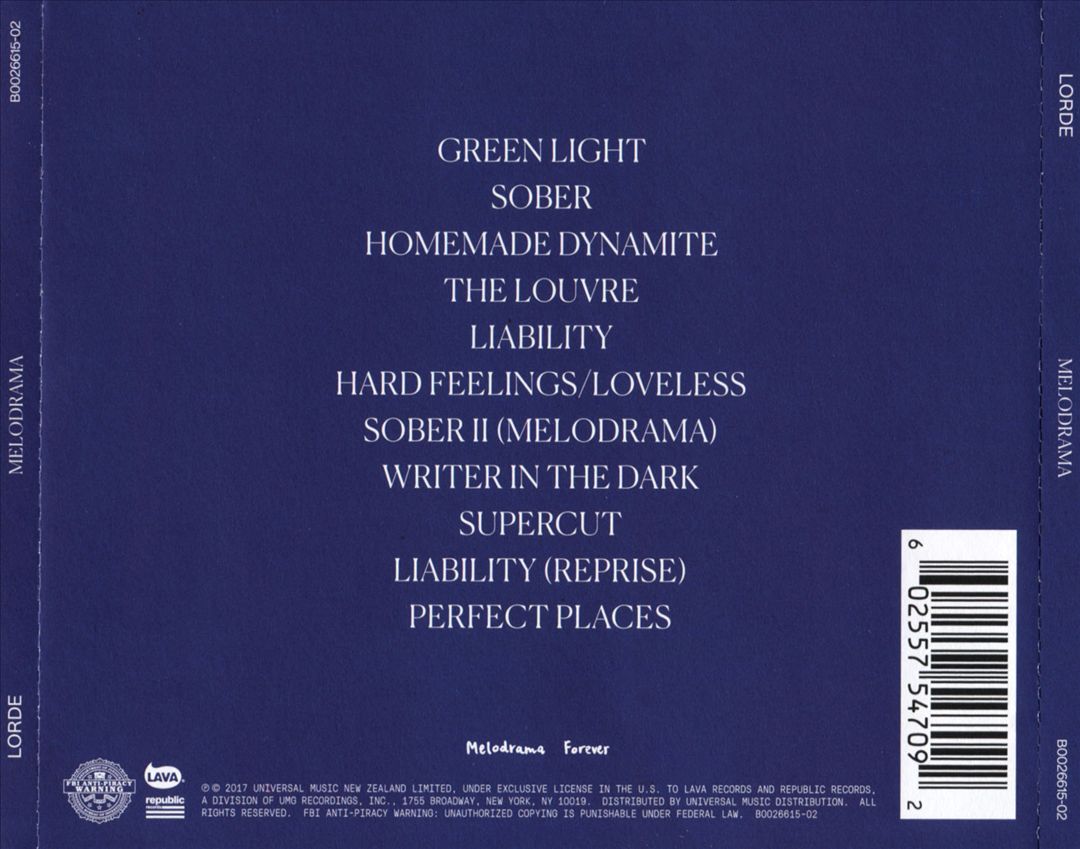 Melodrama cover art