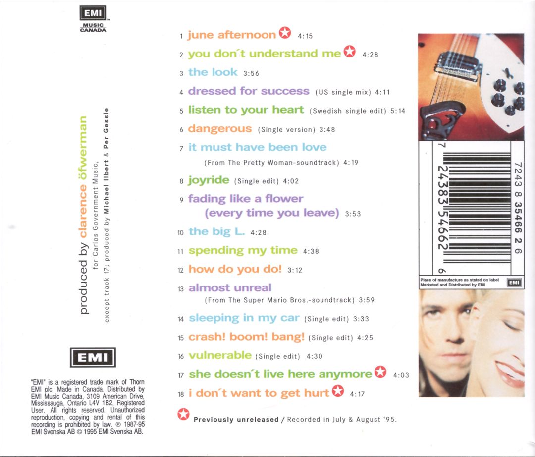 Don't Bore Us - Get to the Chorus! Roxette's Greatest Hits cover art