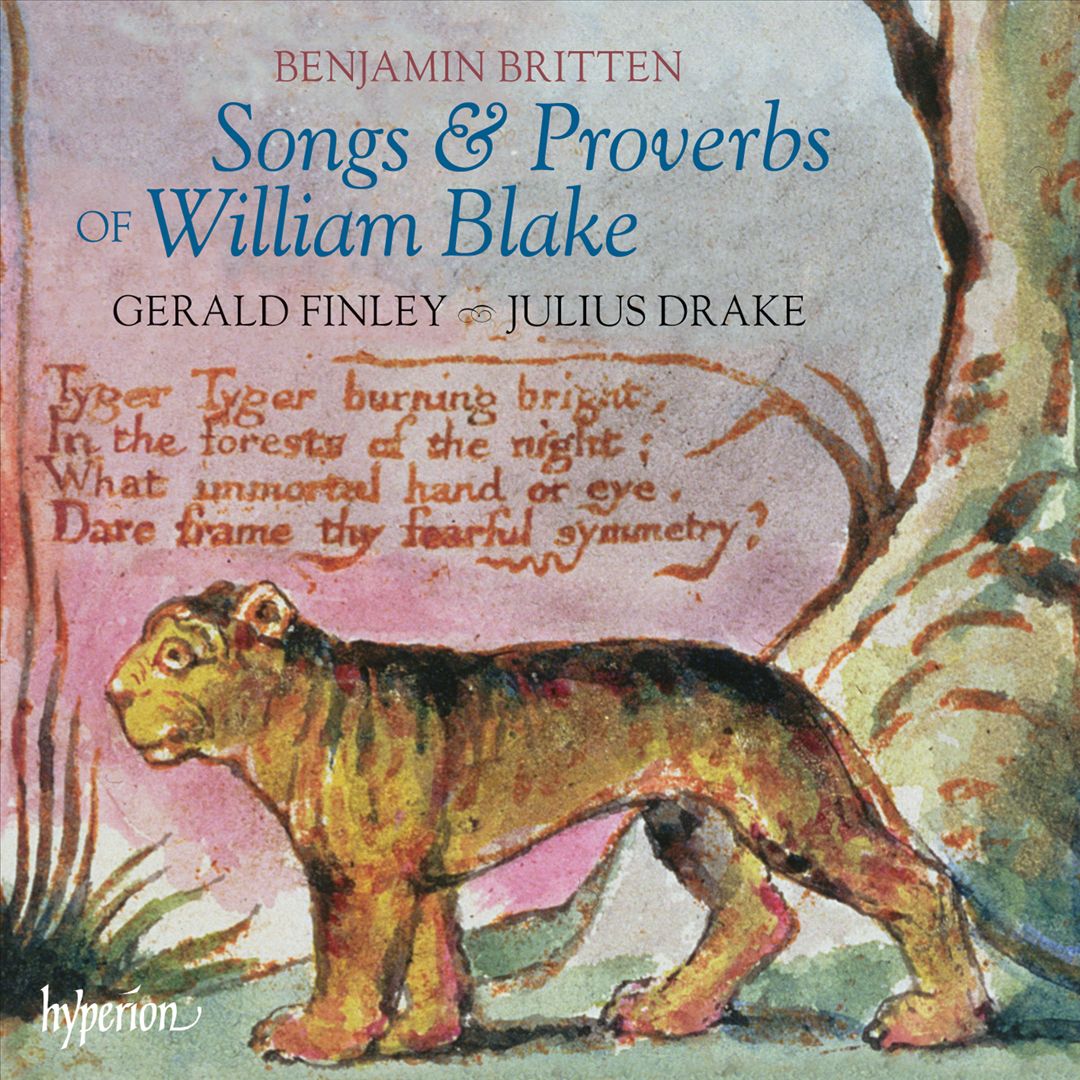 Britten: Songs & Proverbs of William Blake cover art