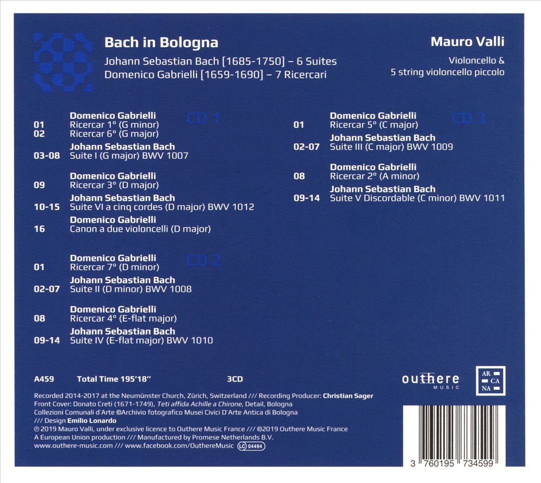 Bach in Bologna cover art