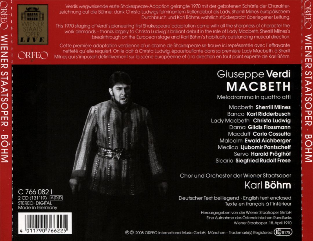 Verdi: Macbeth cover art