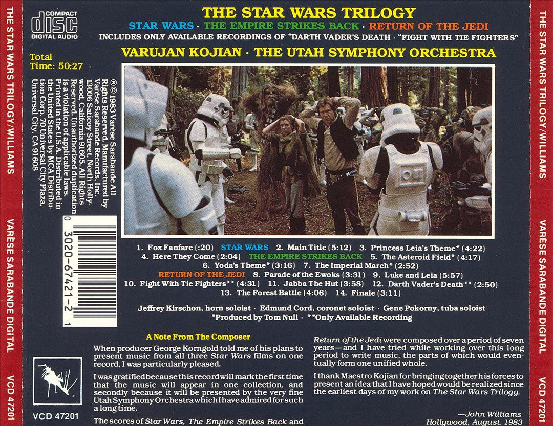 The Star Wars Trilogy [1 Disc] cover art