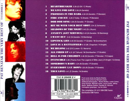 Very Best of Pat Benatar cover art