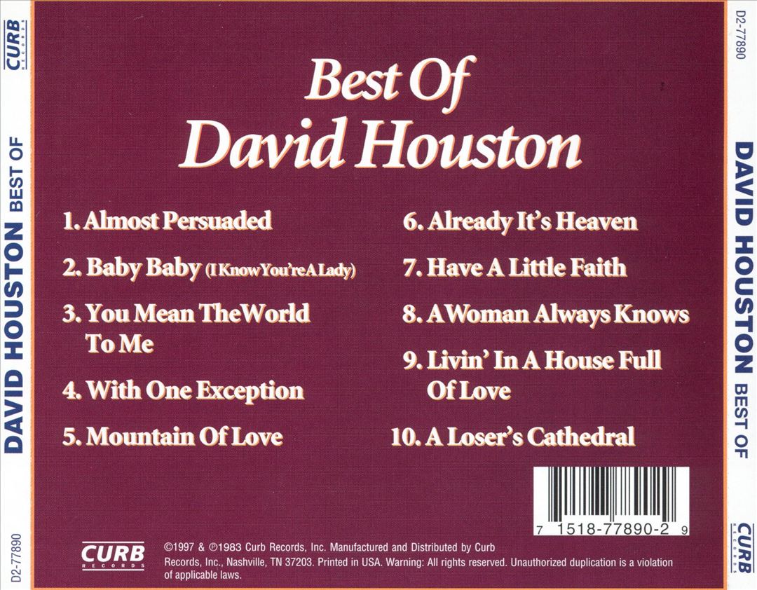 Best of David Houston [Curb] cover art
