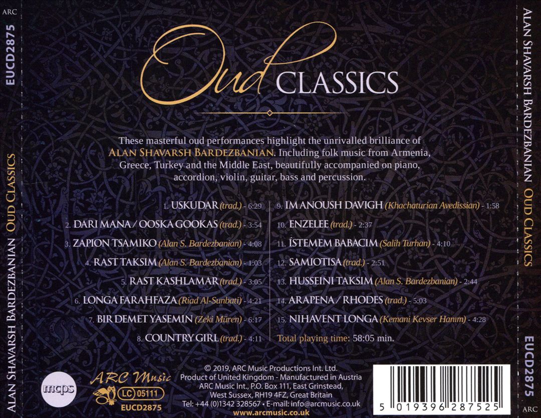 Oud Classics From Armenia cover art