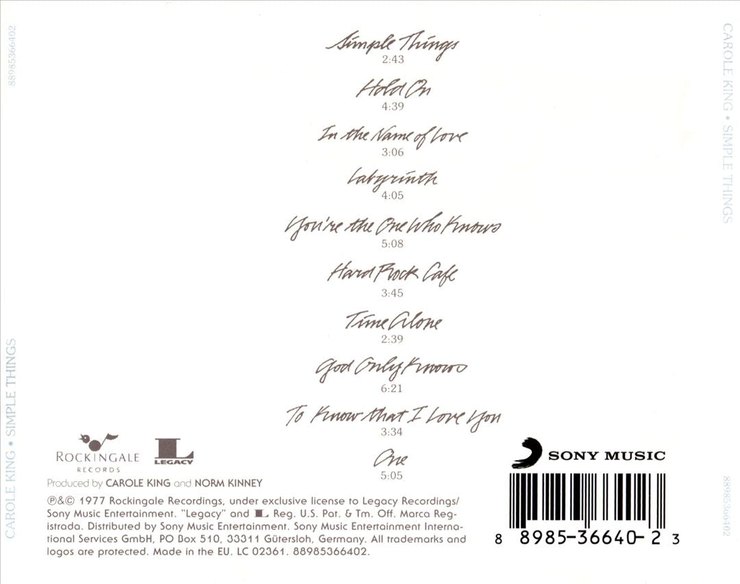 Simple Things cover art