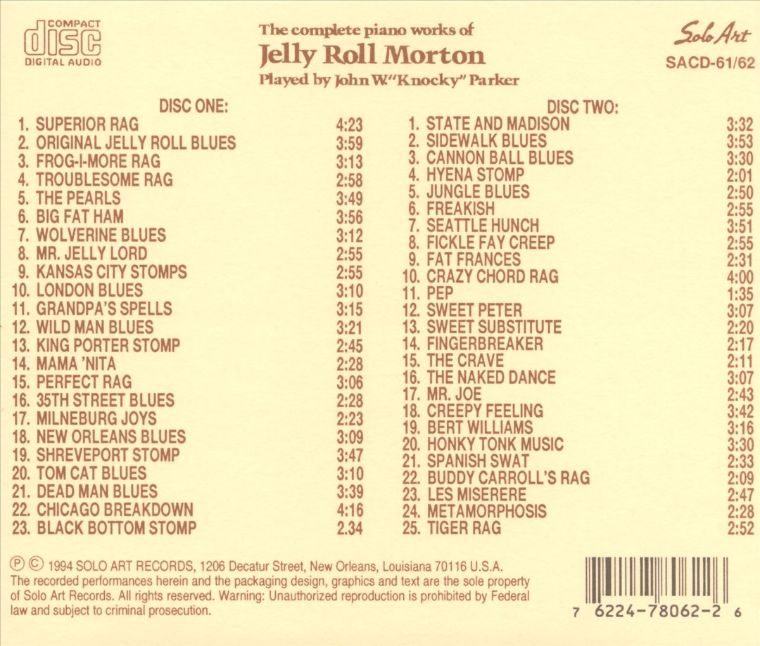 Complete Works of Jelly Roll Morton cover art