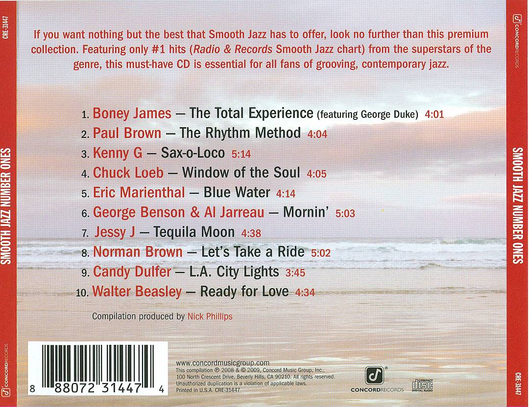 Smooth Jazz Number Ones [Concord] cover art