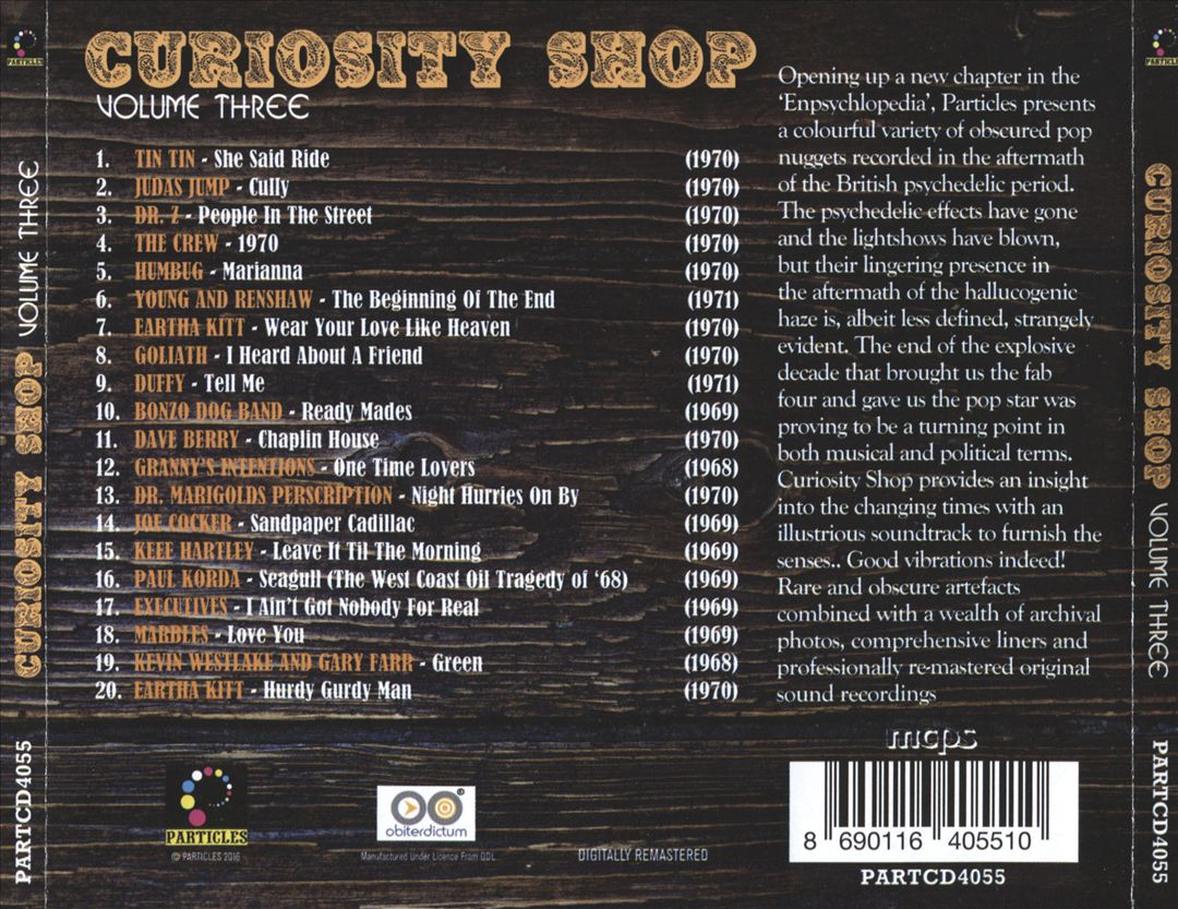 Curiosity Shop, Vol. 3 cover art