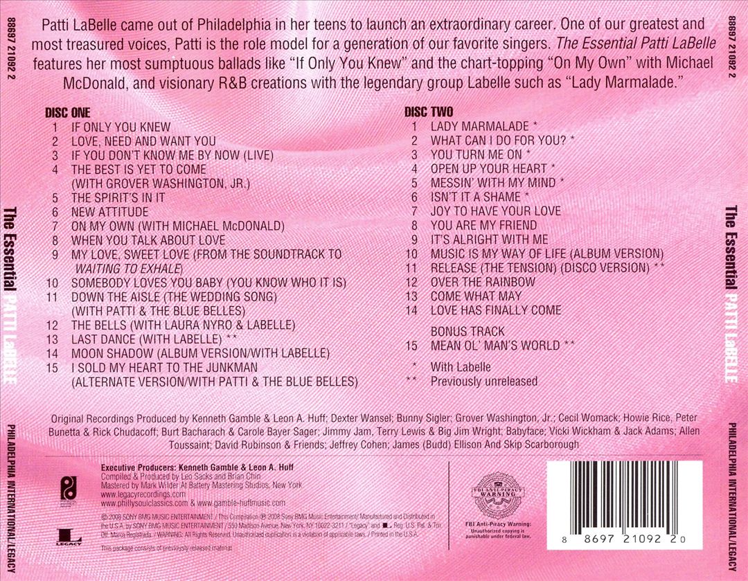 Essential Patti LaBelle cover art