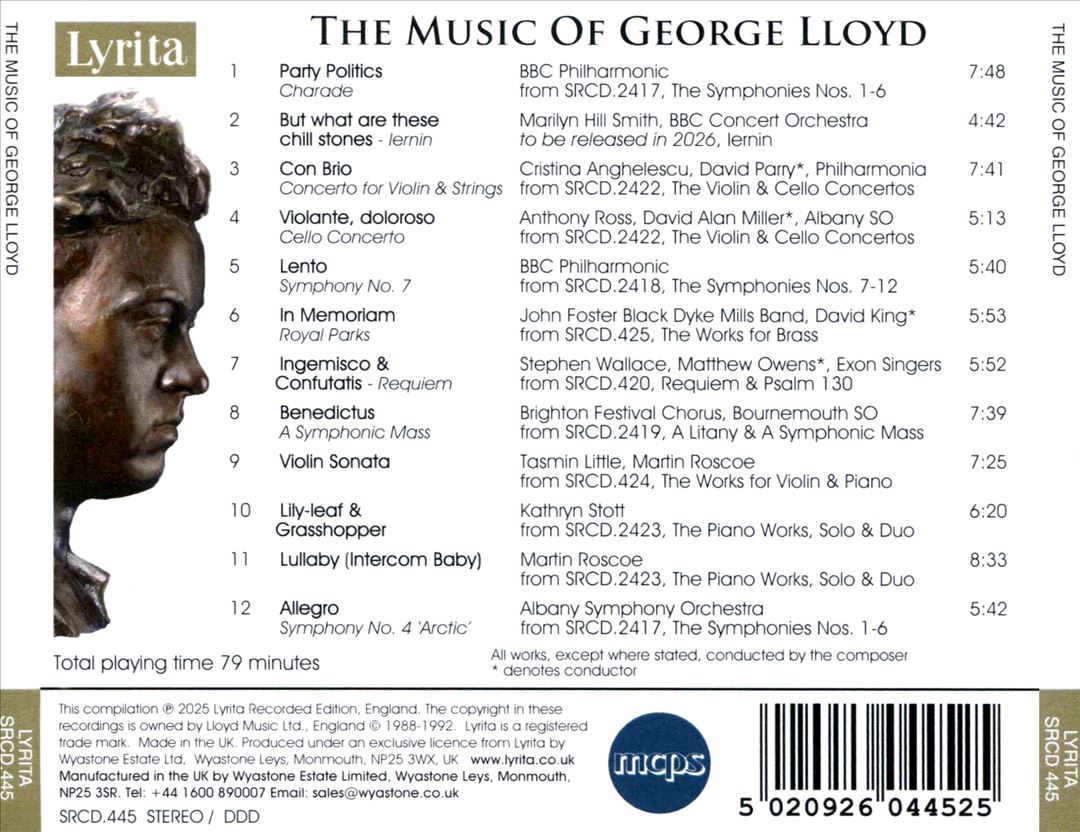 Music of George Lloyd cover art