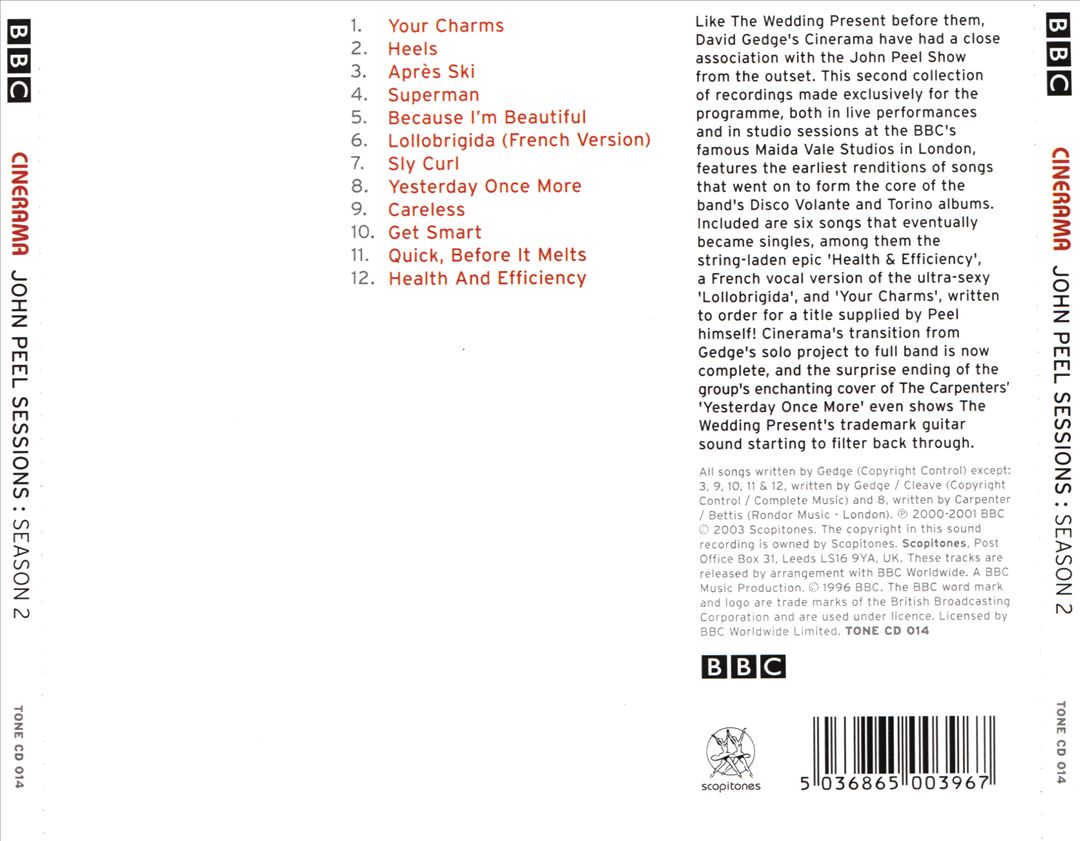 John Peel Sessions: Season 2 cover art
