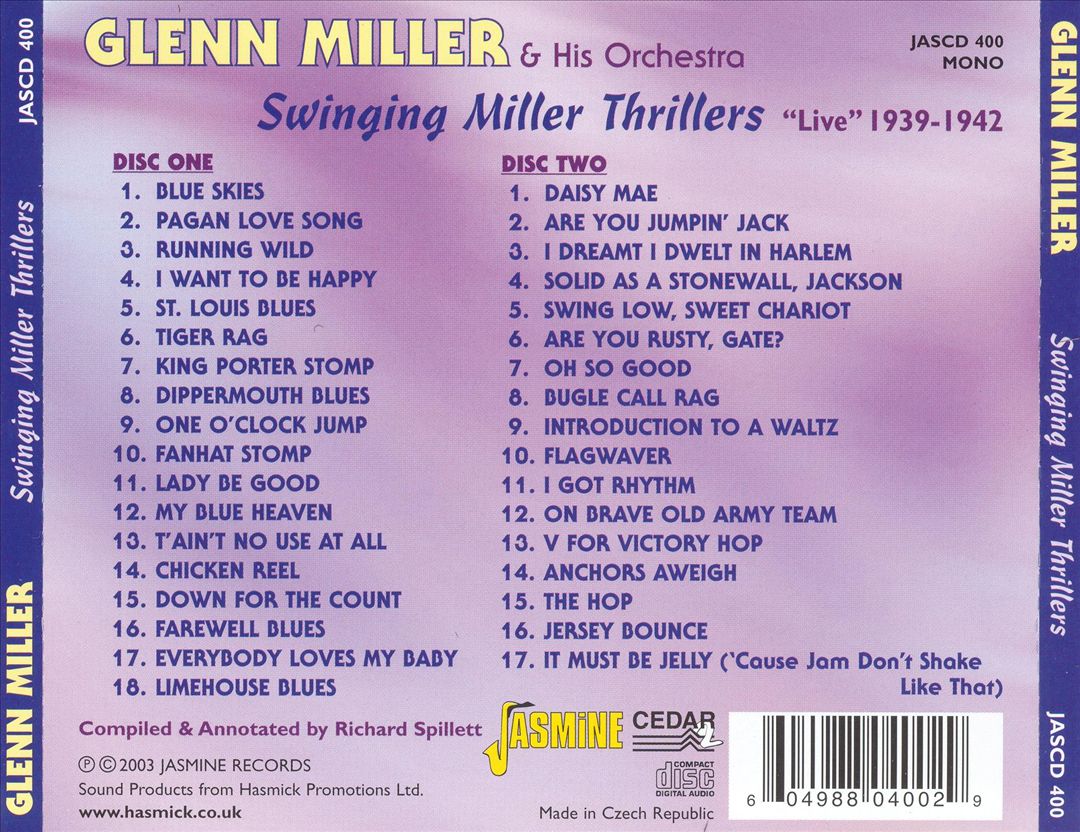 Swinging Miller Thrillers cover art