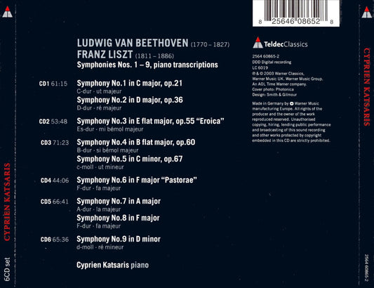 Beethoven/Liszt: Symphonies Nos. 1-9 cover art