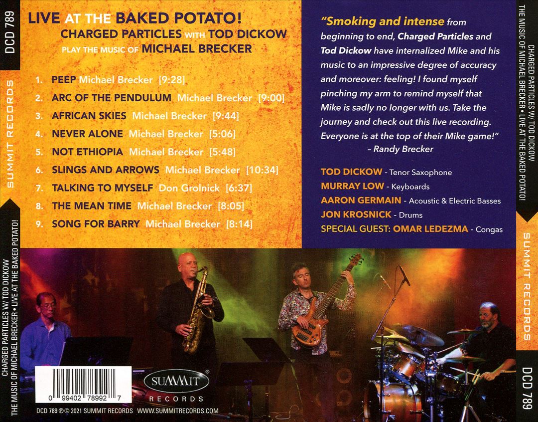 Play the Music of Michael Brecker [Live at the Baked Potatoe] cover art