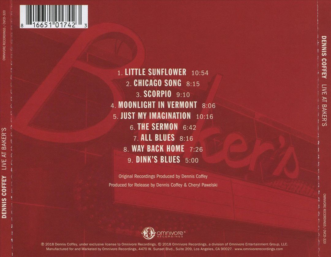 Live at Baker's cover art
