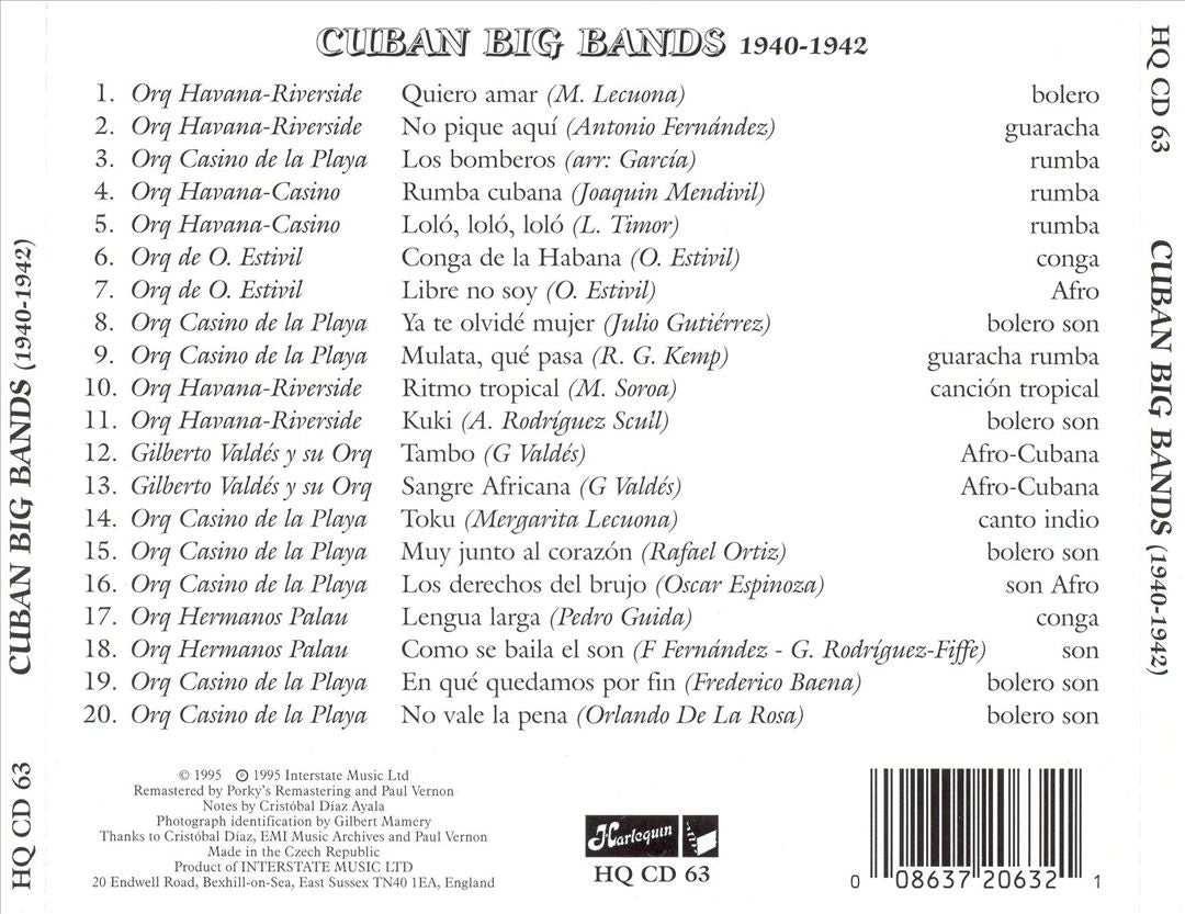 Cuban Big Bands (1940-1942) cover art