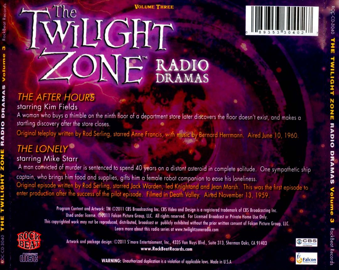Twilight Zone Radio Dramas, Vol. 3 cover art