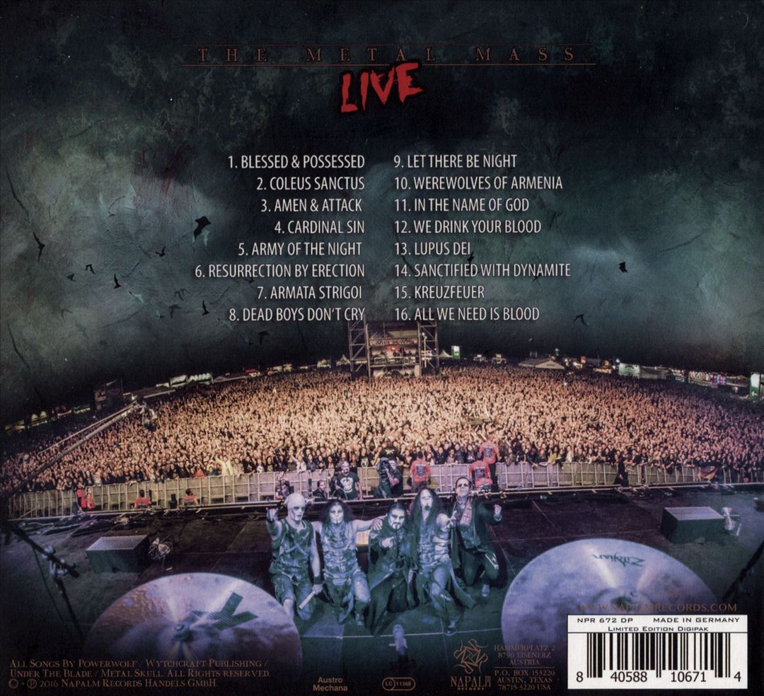 Metal Mass: Live cover art