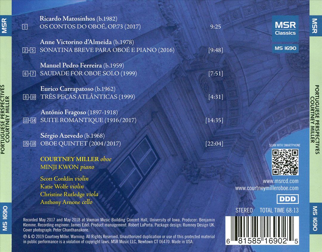 Portuguese Perspectives: Music for Oboe, Piano and Strings cover art