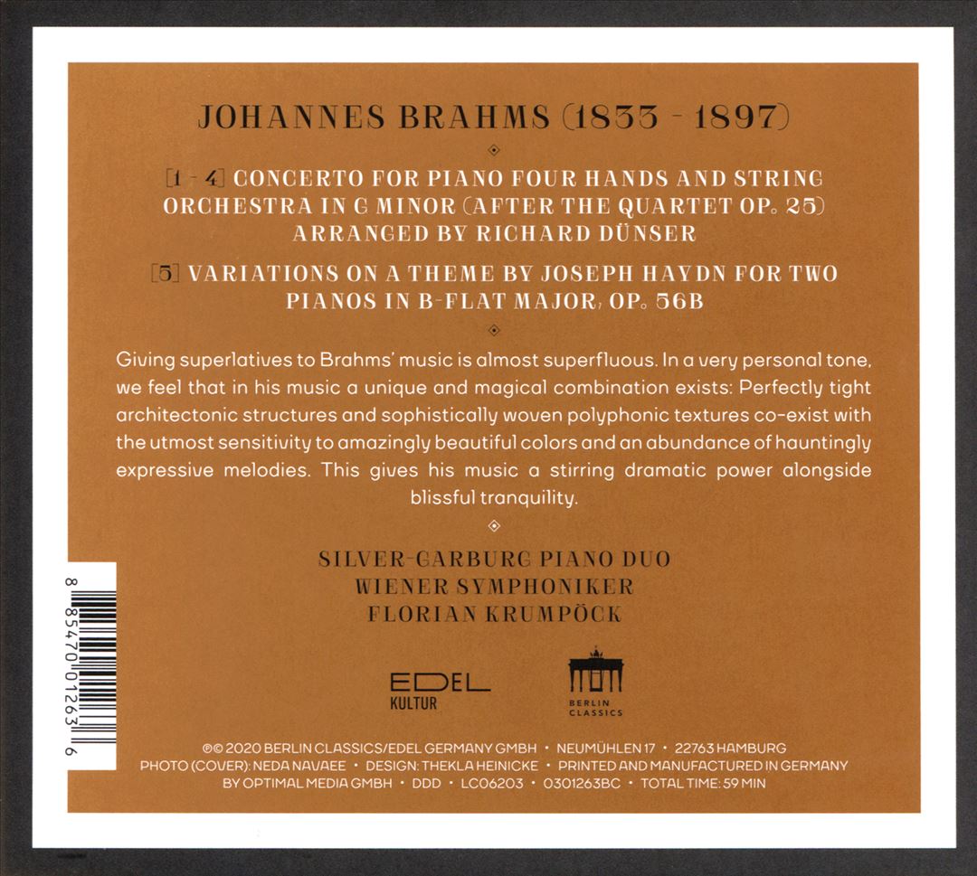 Brahms: Piano Concerto After Op. 25; Haydn Variations cover art