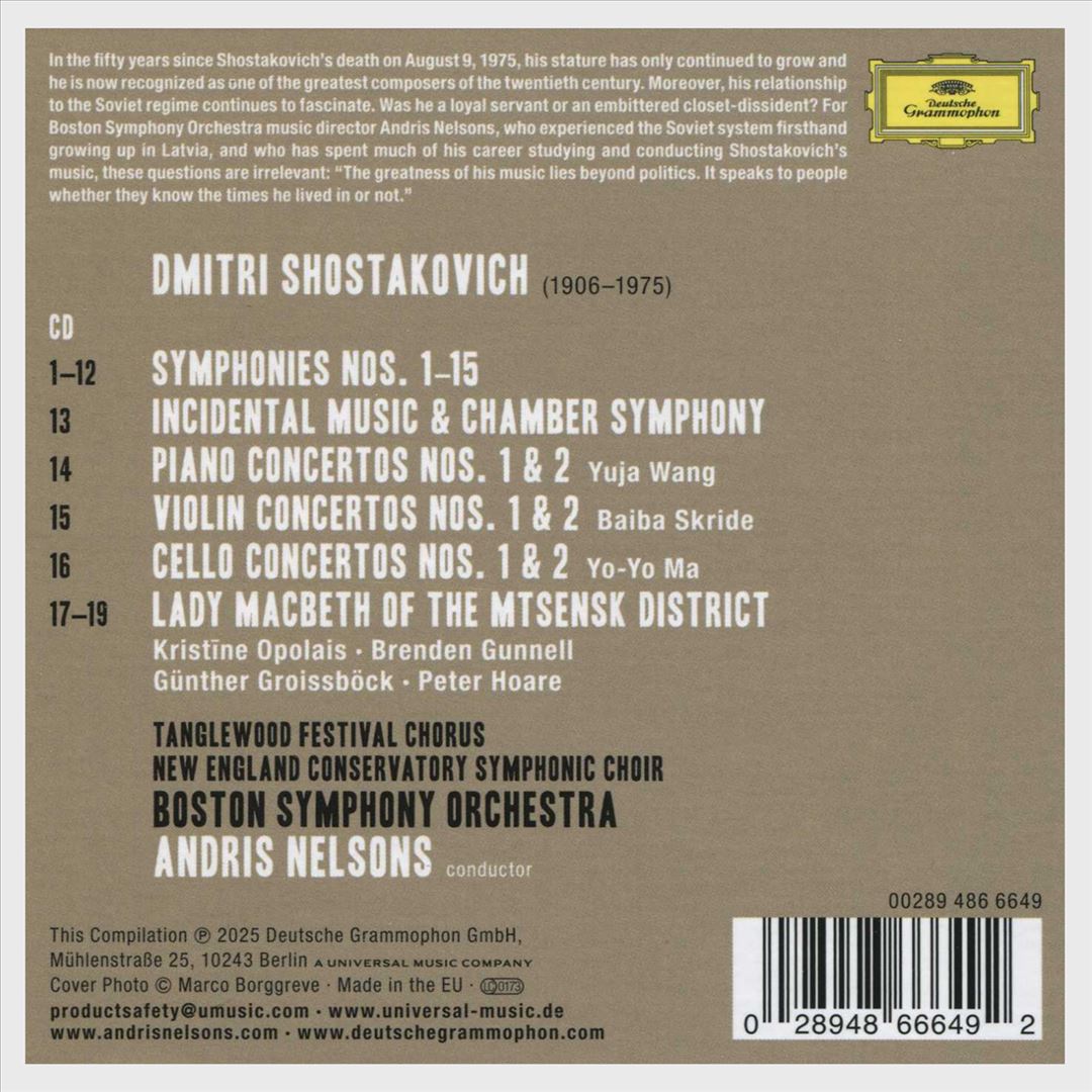 Shostakovich: Symphonies, Concertos, Lady Macbeth of Mtsensk District [19 CD Boxset] cover art