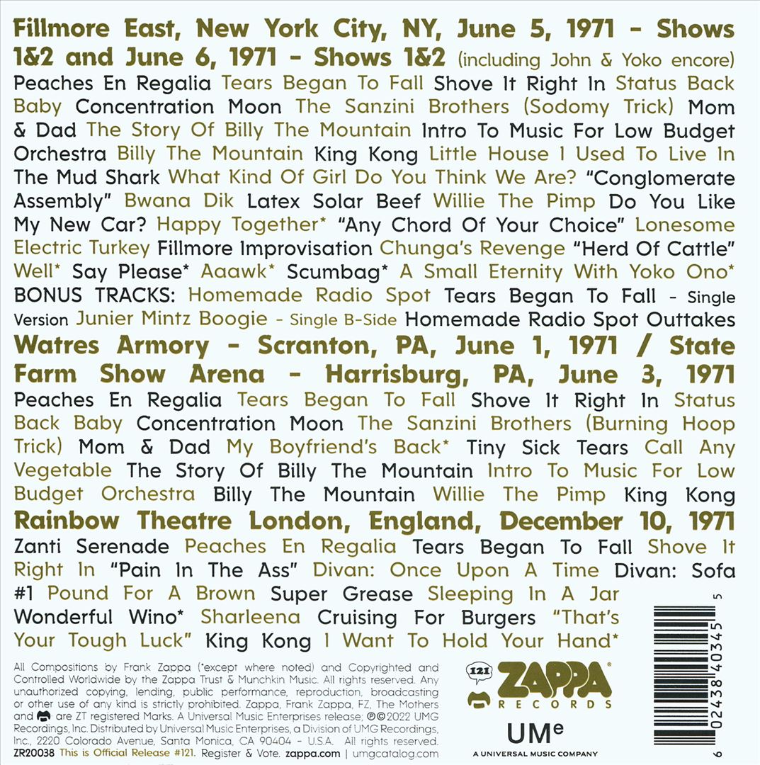 Mothers 1971 cover art