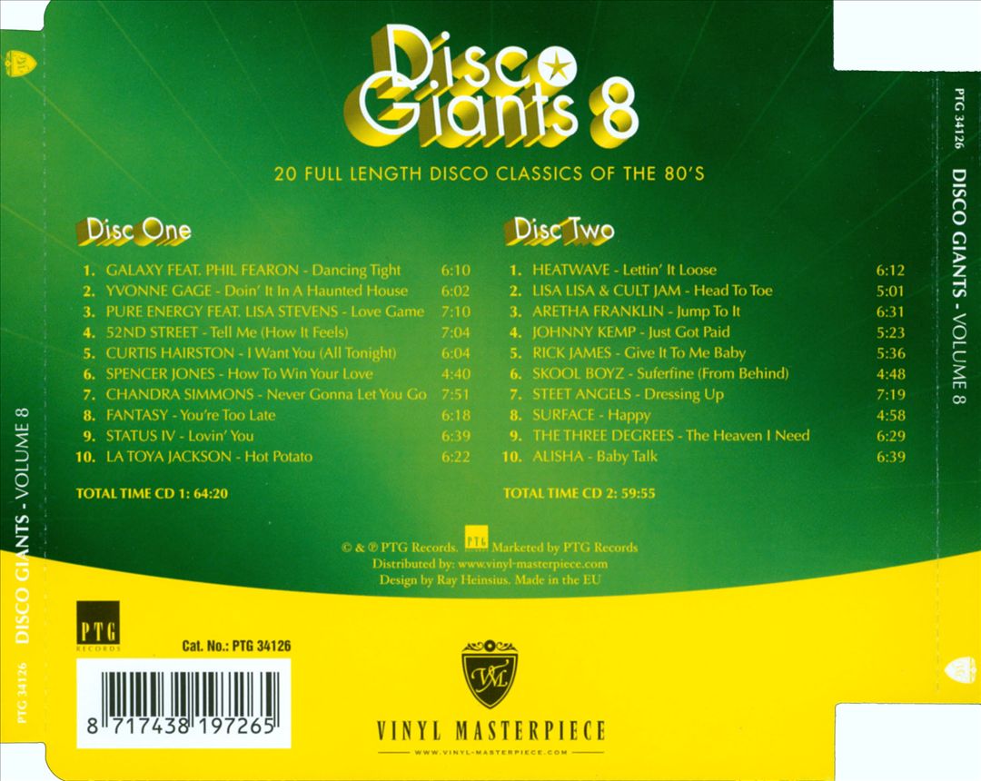 Disco Giants, Vol. 8 cover art