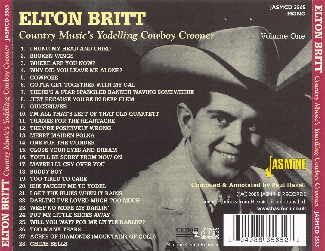 Country Music's Yodelling Cowboy Crooner, Vol. 1 cover art