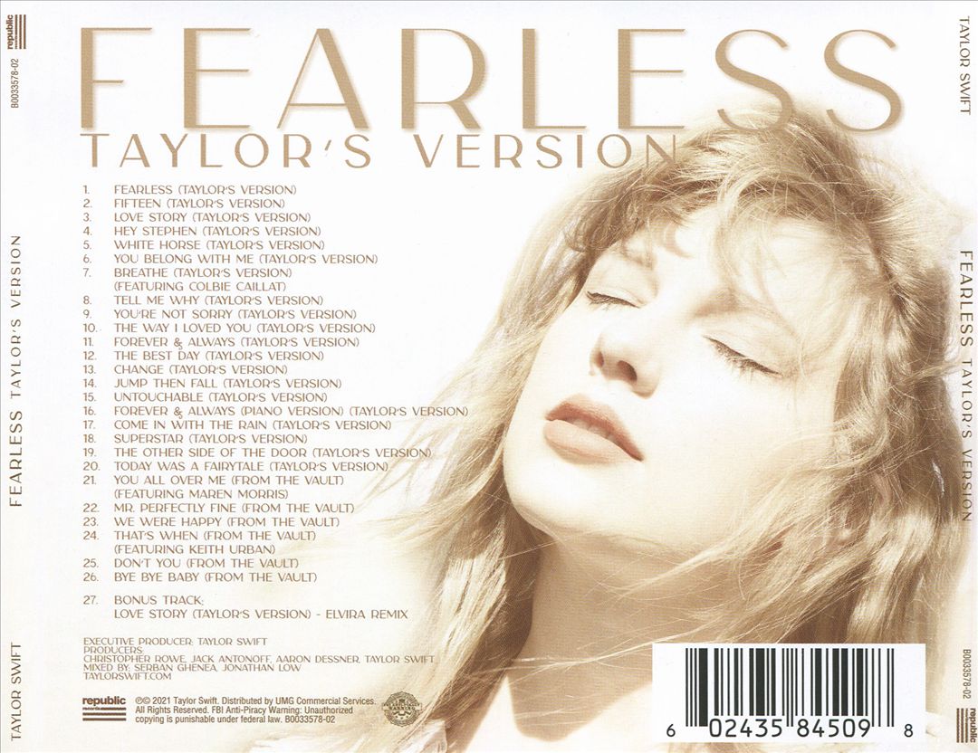 Fearless [Taylor's Version] cover art