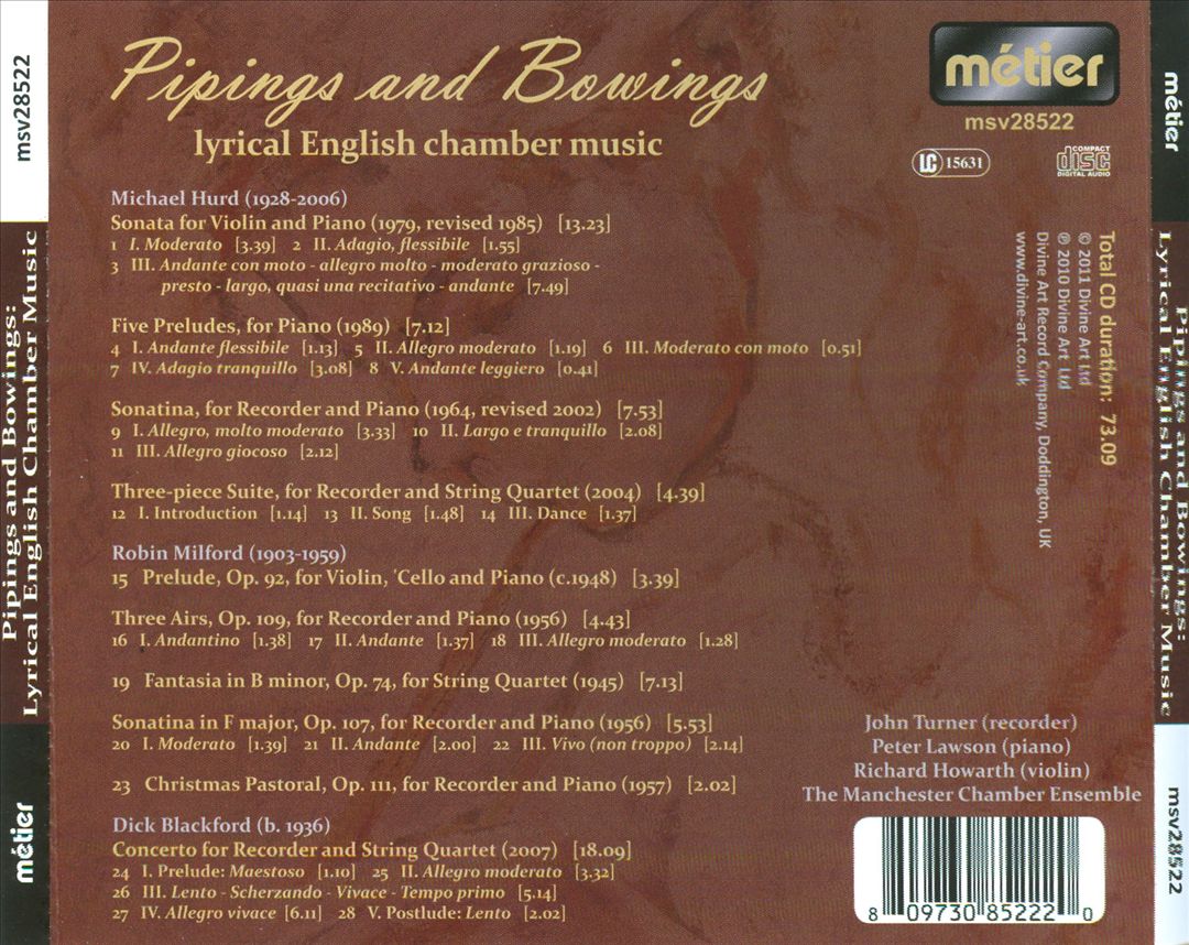 Pipings and Bowings cover art