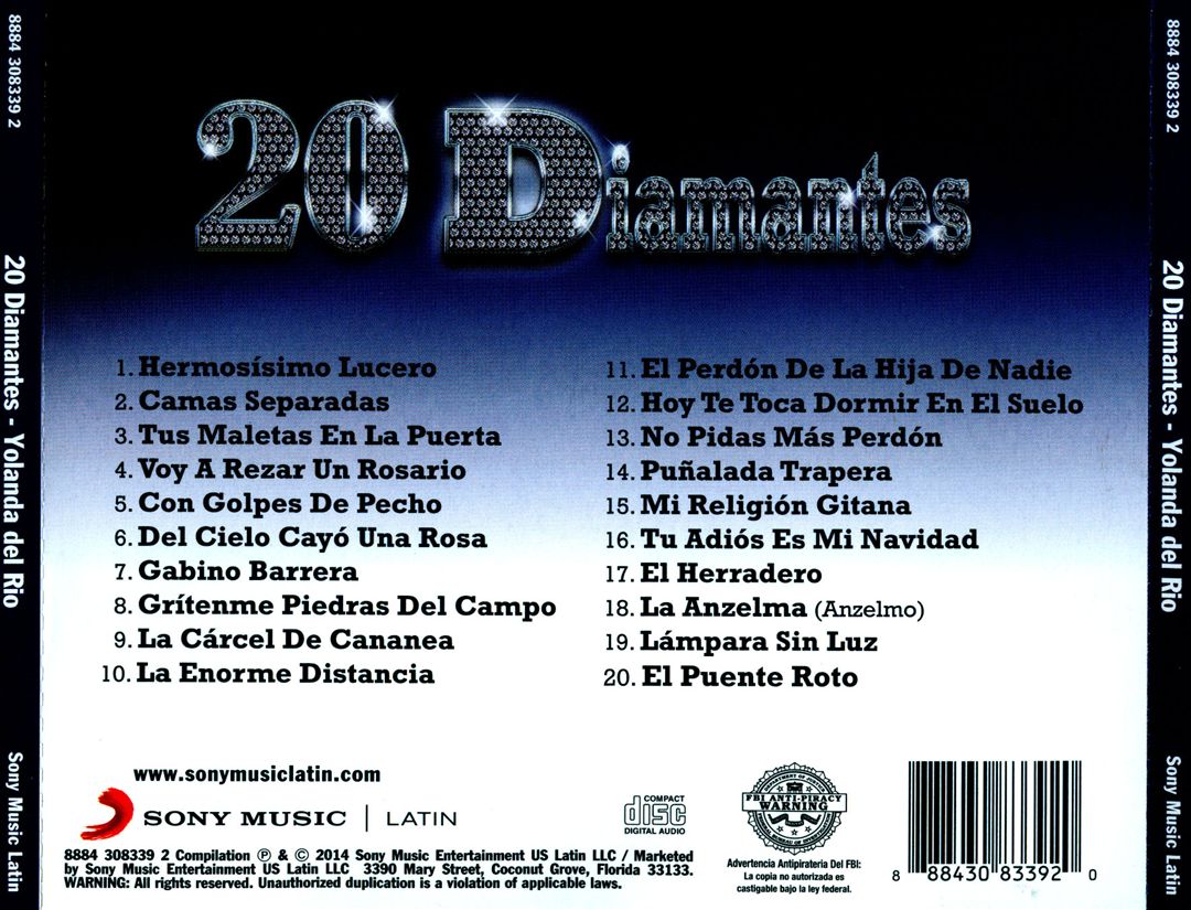 20 Diamantes cover art