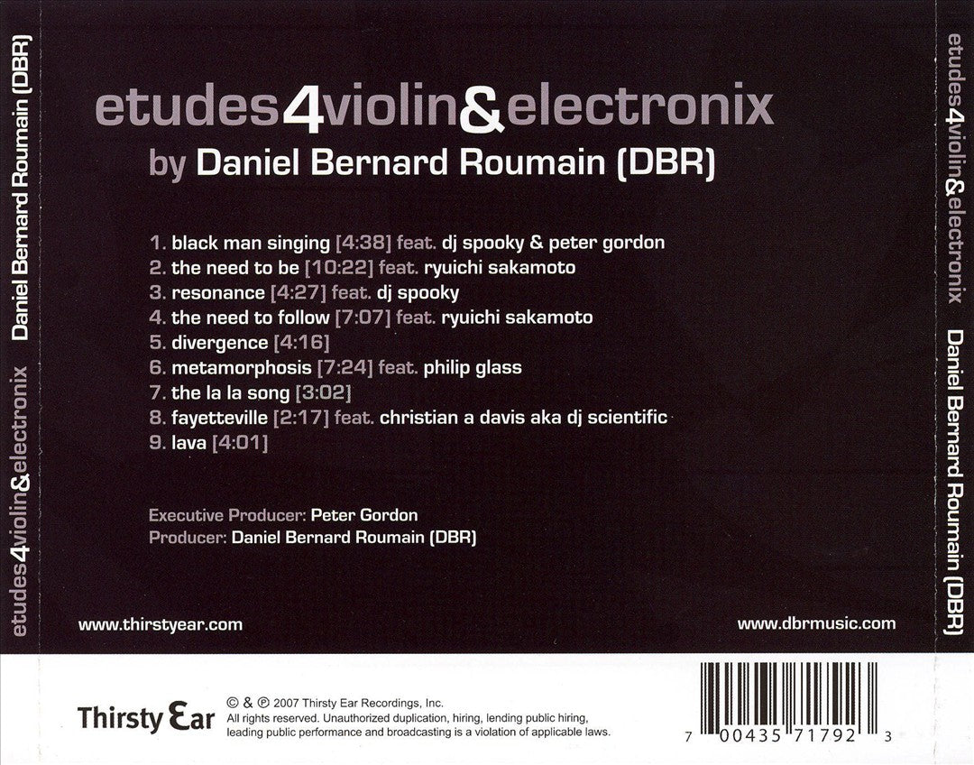 Etudes 4 Violin & Electronix cover art