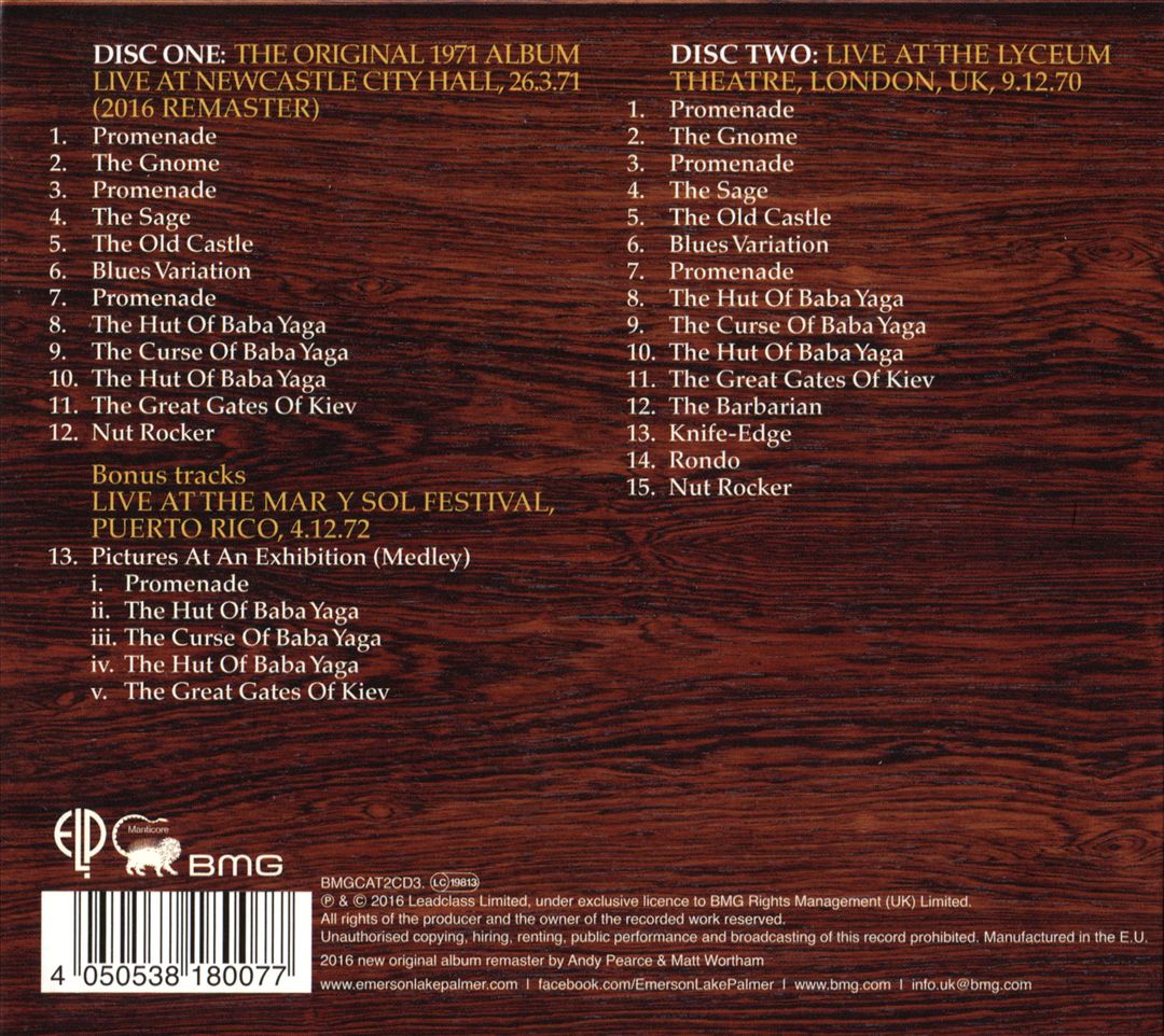 Pictures at an Exhibition cover art