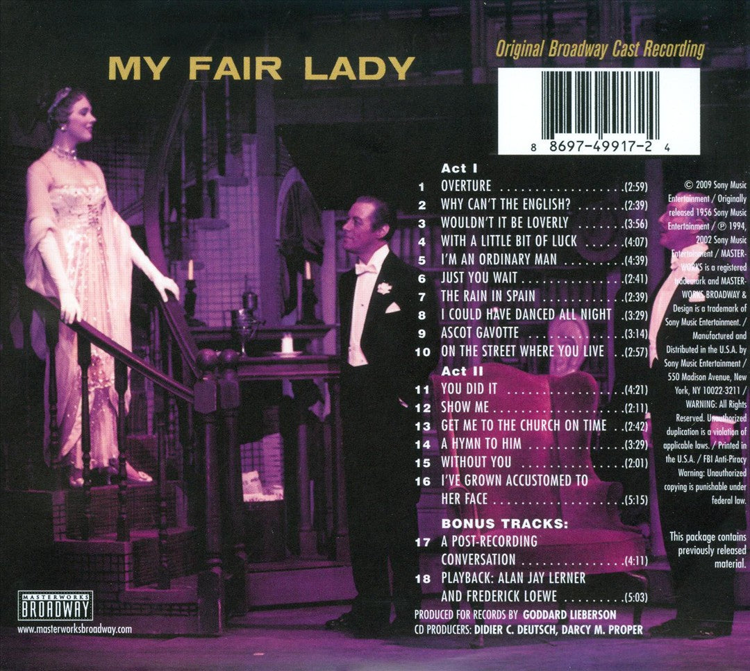 My Fair Lady [Original Broadway Cast] [2002 Bonus Tracks] cover art