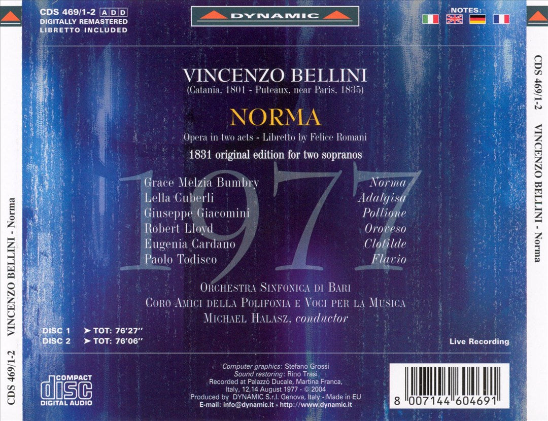 Bellini: Norma cover art