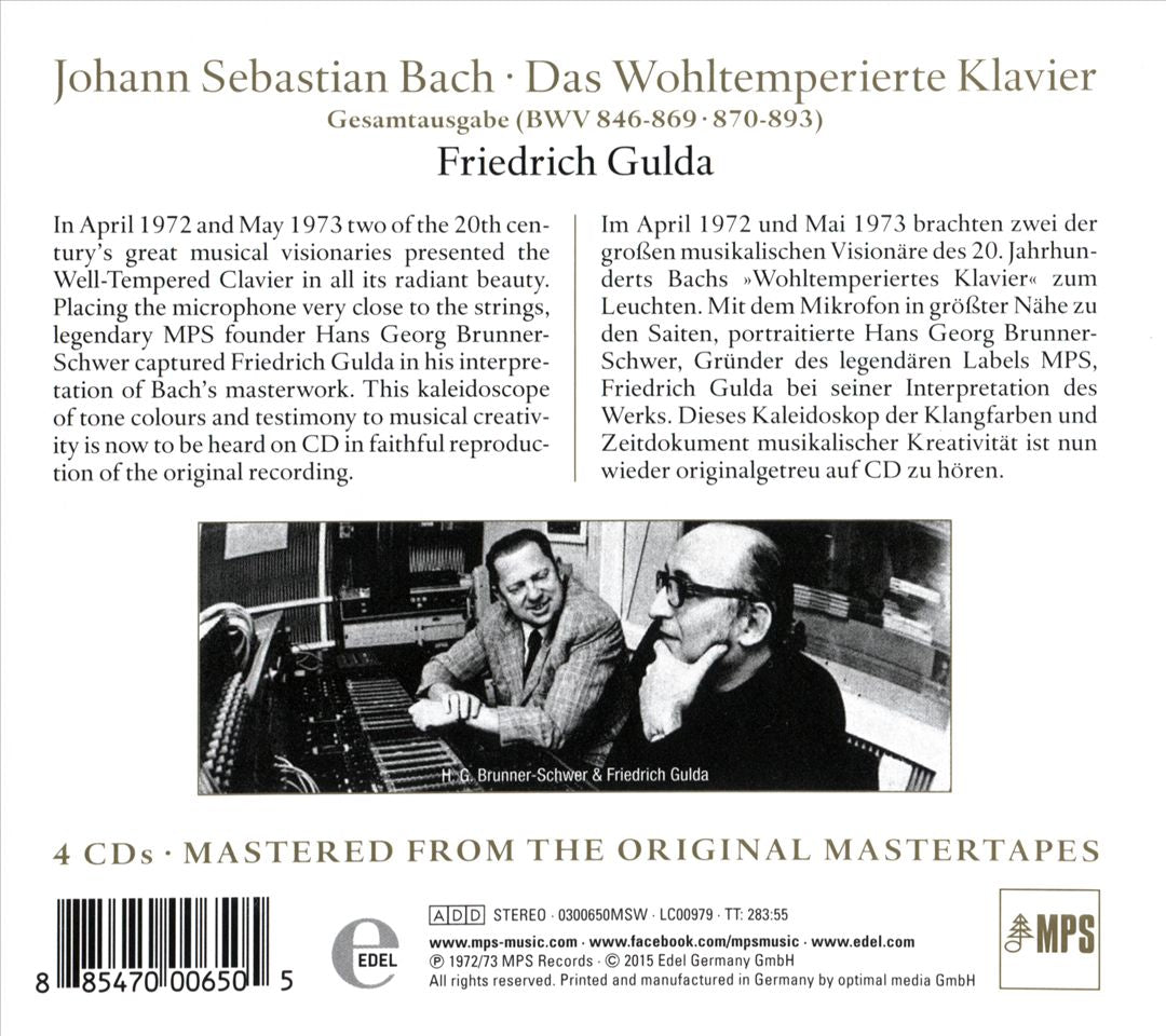 Johann Sebastian Bach: Das Wohltemperierte Klavier cover art