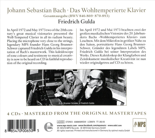 Johann Sebastian Bach: Das Wohltemperierte Klavier cover art