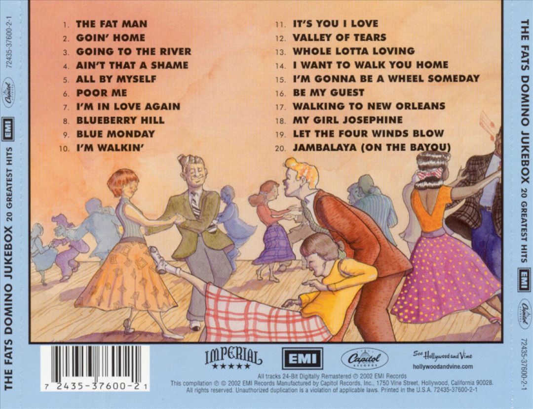 Fats Domino Jukebox: 20 Greatest Hits the Way You Originally Heard Them cover art