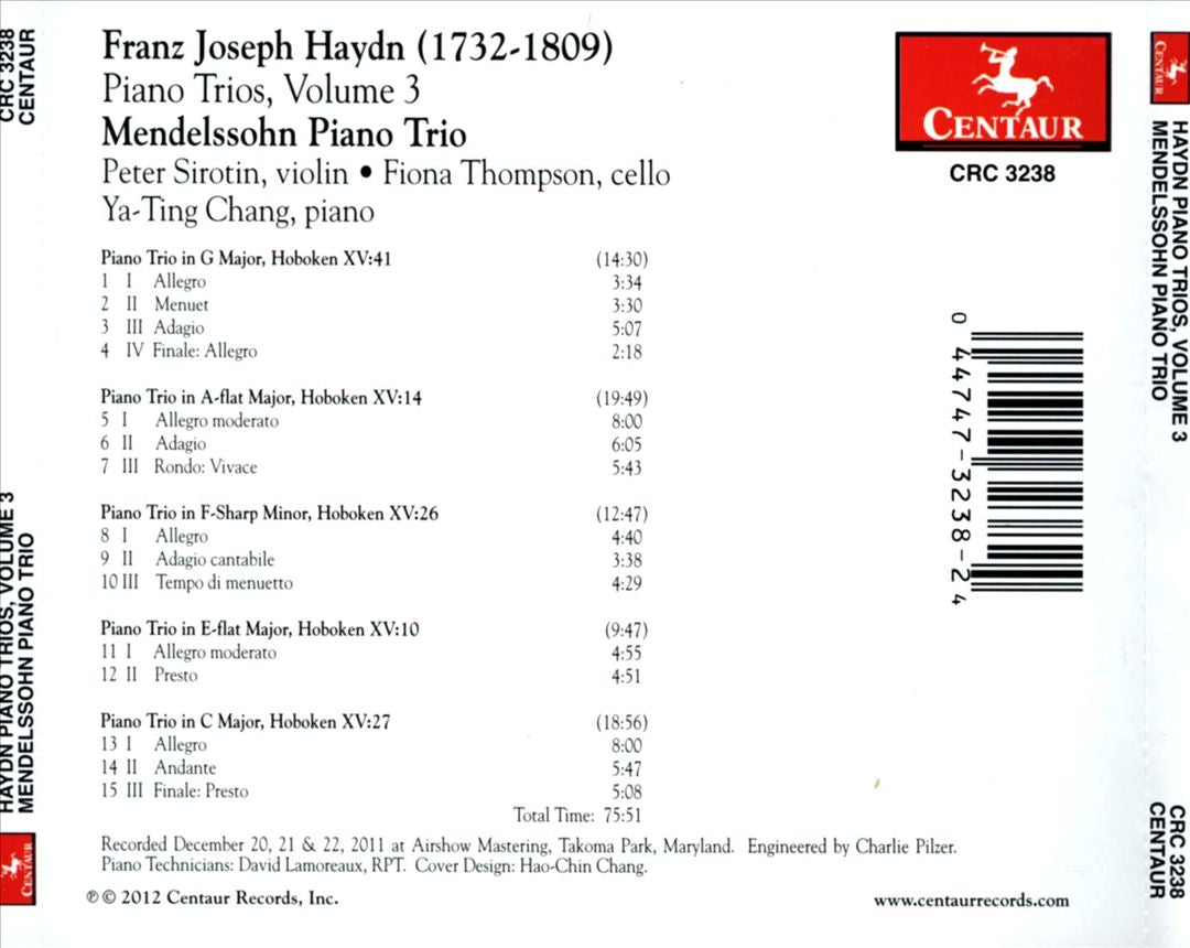 Haydn: Piano Trios, Vol. 3 cover art