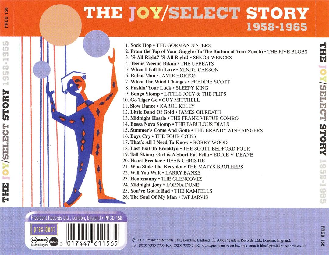 Joy/Select Story 1958-1965 cover art