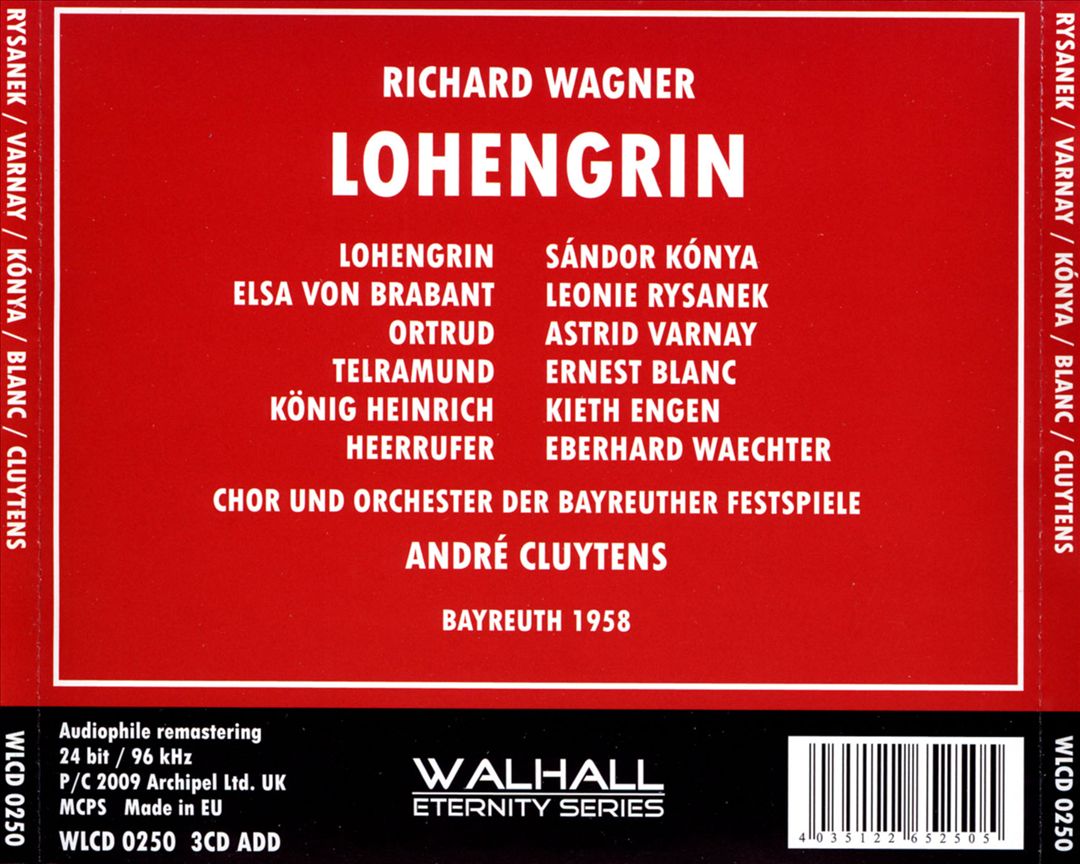 Wagner: Lohengrin cover art