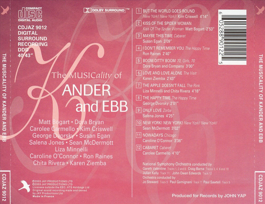 MUSICality of Kander and Ebb cover art