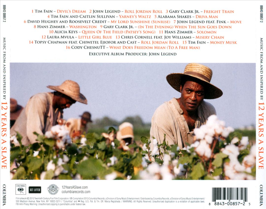 12 Years a Slave [Original Motion Picture Soundtrack] cover art
