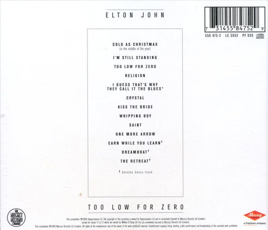 Too Low for Zero cover art