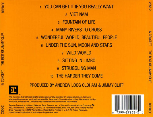 In Concert: The Best of Jimmy Cliff cover art