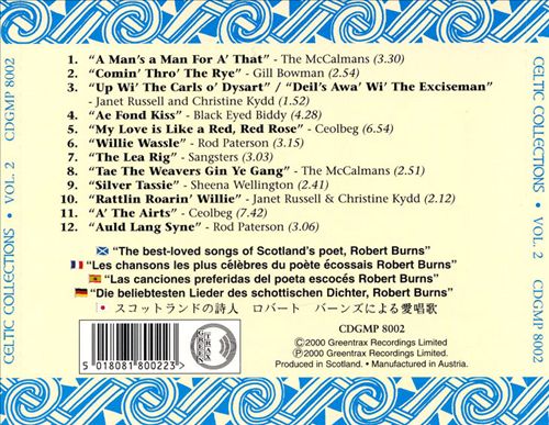 Songs of Robert Burns: Celtic Collections, Vol. 2 cover art