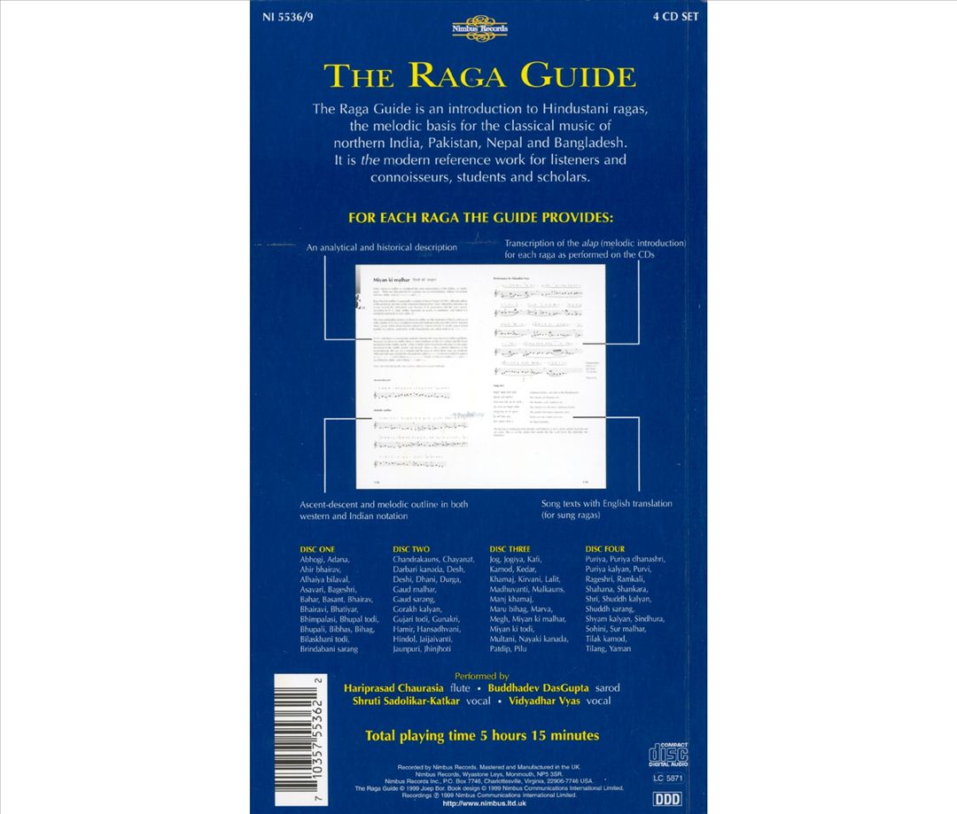 Raga Guide: A Survey of 74 Hindustani Ragas cover art