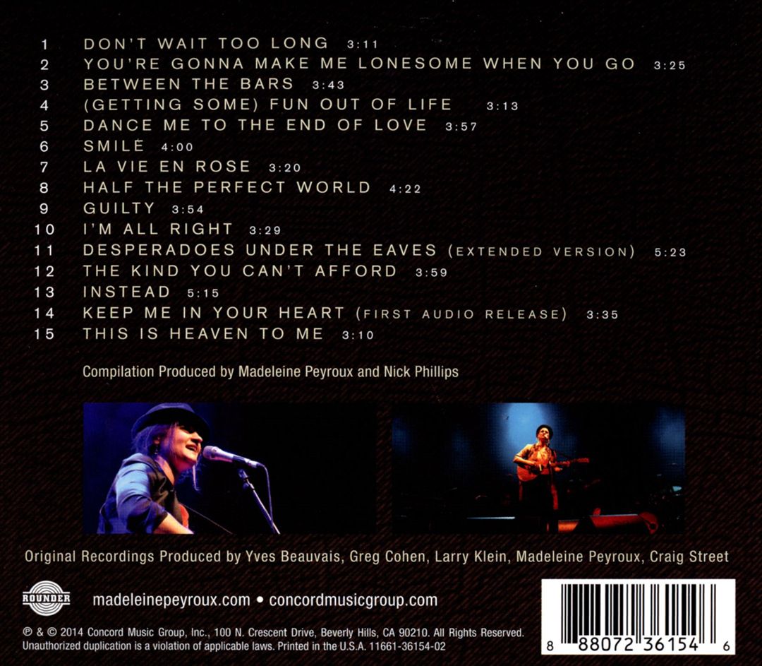 Keep Me in Your Heart for a While: The Best of Madeleine Peyroux cover art
