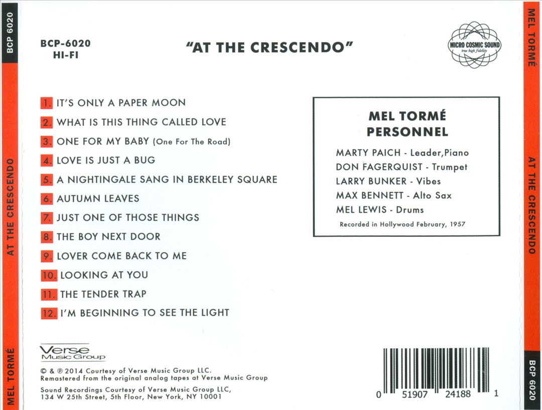 At the Crescendo [Remastered] cover art